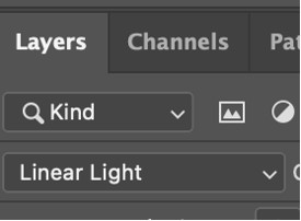 Change the blend mode to Linear Light