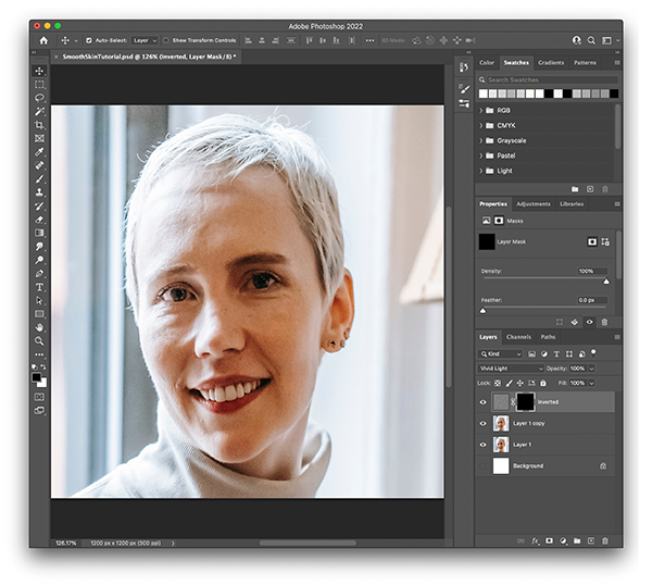 how to smooth skin in photoshop 7